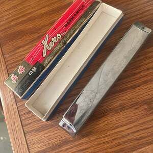 Vintage Hero M-1009 Harmonica With Original Box Excellent Condition Key Of C